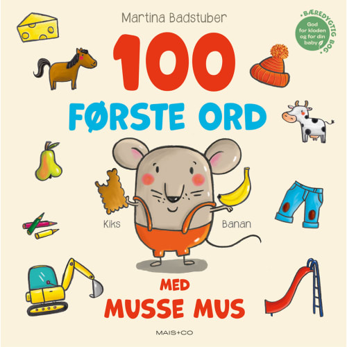 Billede af 100 første ord med Musse mus - Papbog