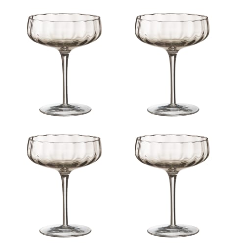 Billede af Aida champagneglas - Søholm Sonja - Sand - 4 stk.