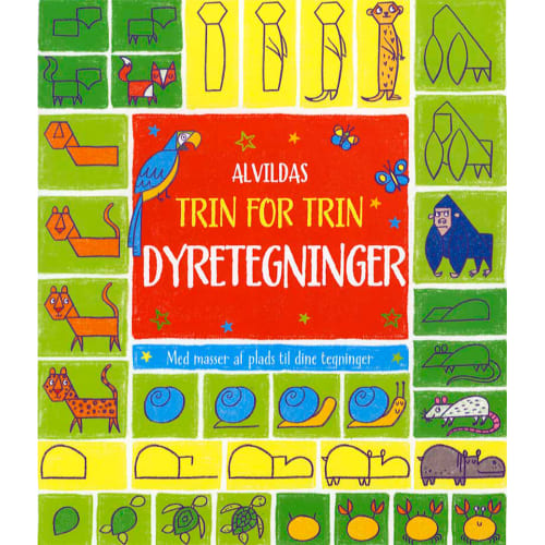 Alvildas trin for trin dyretegninger - Paperback