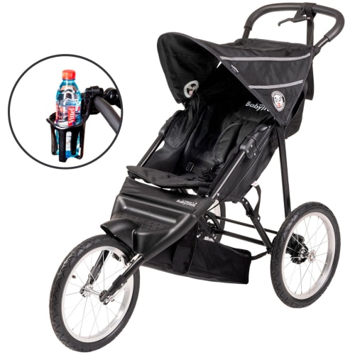 BabyTrold løbevogn inkl. kopholder - Jogger - Sort