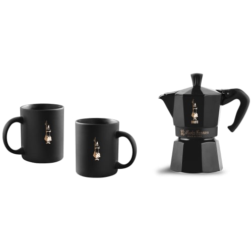 Bialetti espressokande & krus - Moka Express Black Star Edition