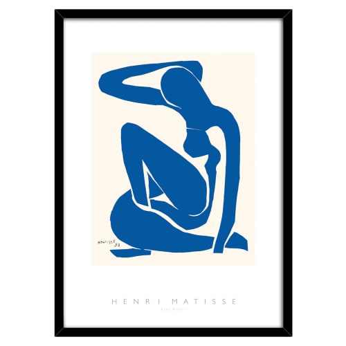 Blue plakat i ramme - af Henri Matisse