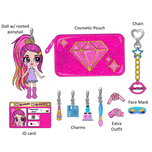 Bpack dukke accessories -  Deluxe Makeover Madness - Diamond Diva Girl