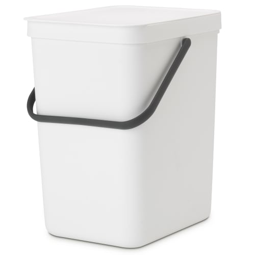 Brabantia affaldsspand - Sort & Go - Hvid