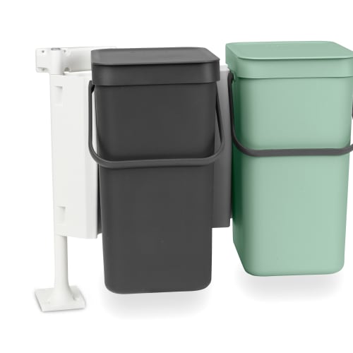 Brabantia affaldsspande - Sort & Go - Sort og mint