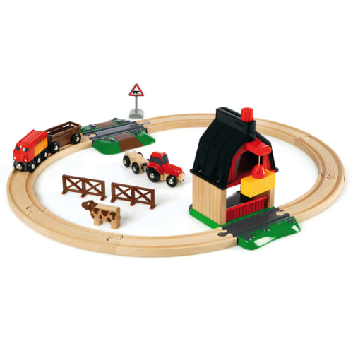 BRIO togbanesæt - Bondegård