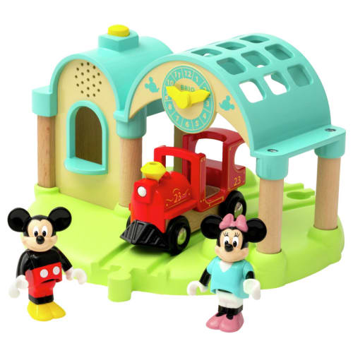 BRIO togstation med lydoptager - Disney Mickey Mouse