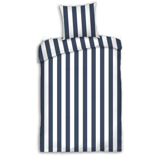 BySkagen sengetøj - Classico - Kattegat - Mørkeblå/hvid