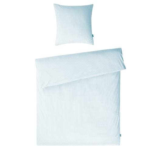 BySkagen sengetøj – Mille – Petrol/hvid