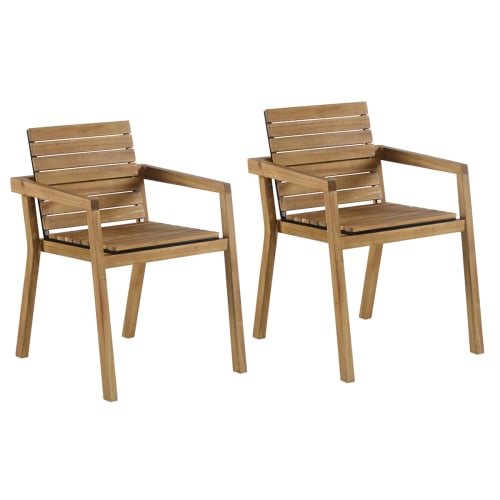 Coop Anja havestole - 2 stk. - Natur/sort