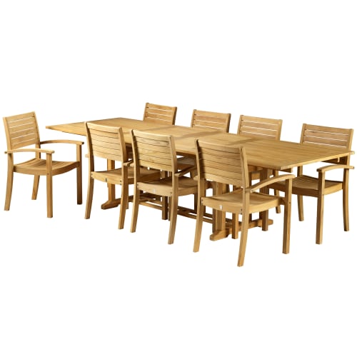 Billede af Coop Liva XL havemøbelsæt med 8 stole - Teak