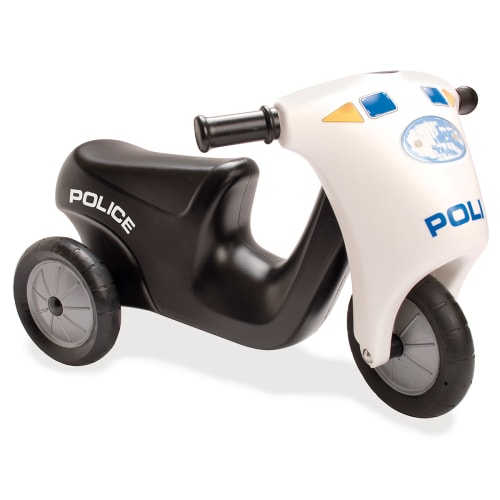 Dantoy politi scooter med gummihjul