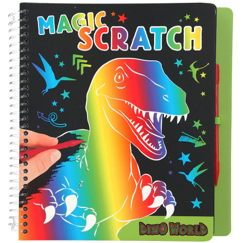 Dino World skrabebog - Magic Scratch