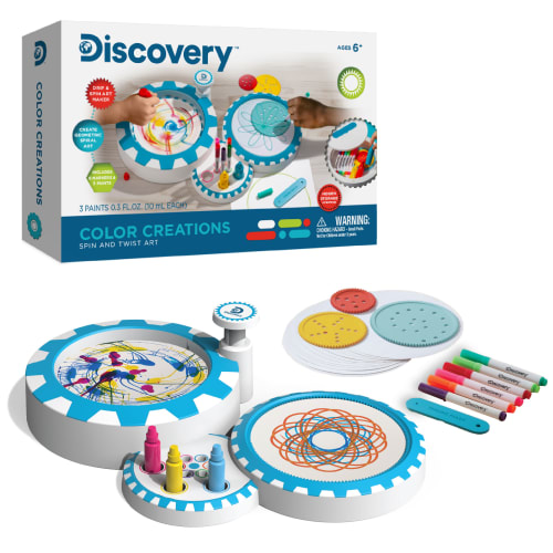 Se Discovery tegnespiral - Toyspin and twist art color creations hos Coop.dk