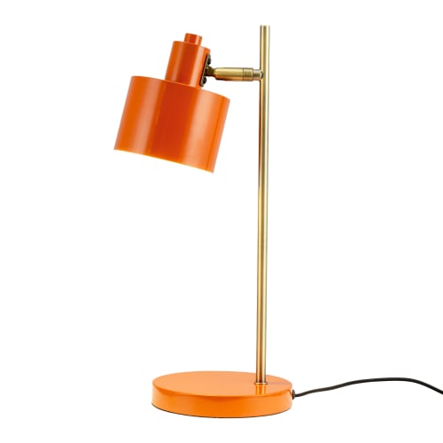Se Dyberg Larsen bordlampe - Ocean - Orange/messing hos Coop.dk