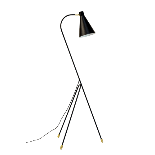 Dyberg Larsen gulvlampe - Miles - Sort