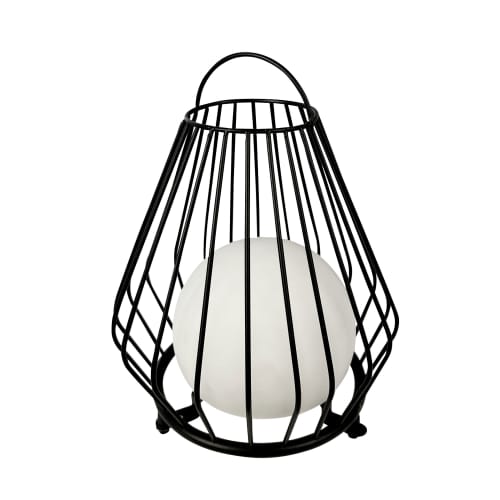 Dyberg Larsen lanterne med solpanel – Evesham – Sort