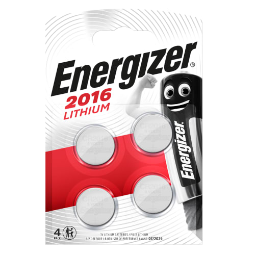 Energizer knapcellebatterier - CR2016