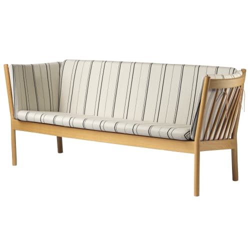 Se Erik Ole Jørgensen 3 pers. sofa - J149 - Eg/urd stripe hos Coop.dk