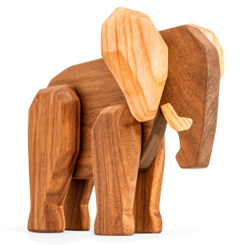 FableWood træfigur - Elefantfar