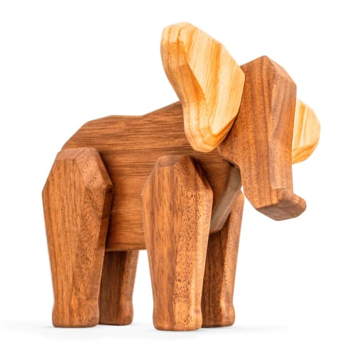 Billede af FableWood træfigur - Elefantmor hos Coop.dk