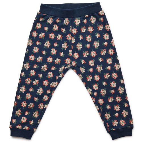 Friends sweatpants - Mørkeblå med blomsterprint