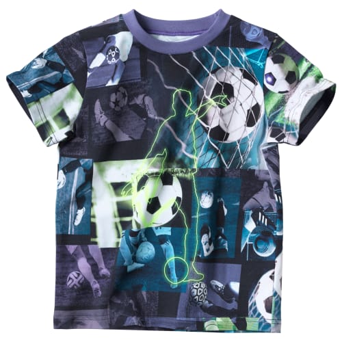 Friends t-shirt - Lilla med fodboldprint