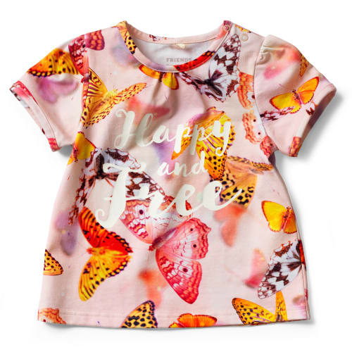 Billede af Friends t-shirt med sommerfugle