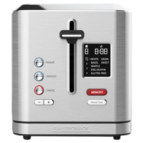 Gastroback Design toaster - Digital 2 Skiver - 42395 - Sølv