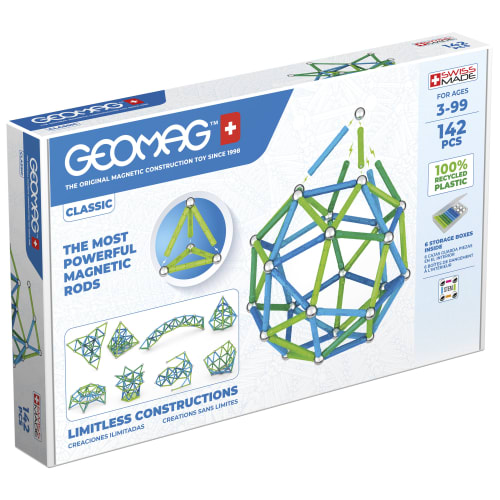 Geomag byggesæt - Classic - Green Line - 142 dele