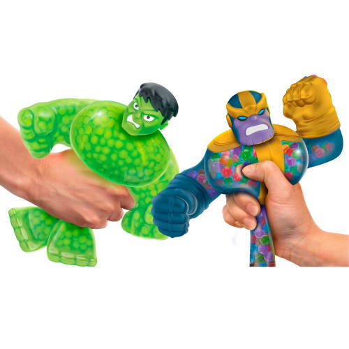 Goo Jit Zu gummifigurer - The Hulk vs Thanos