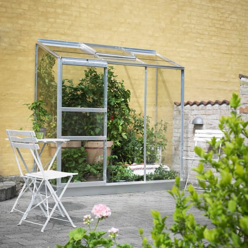 Halls vægdrivhus inkl. sokkel – Altan 62 – 1,3 m²