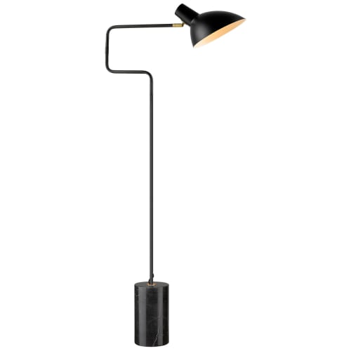 Halo Design gulvlampe - Metropole - Sort/marmor