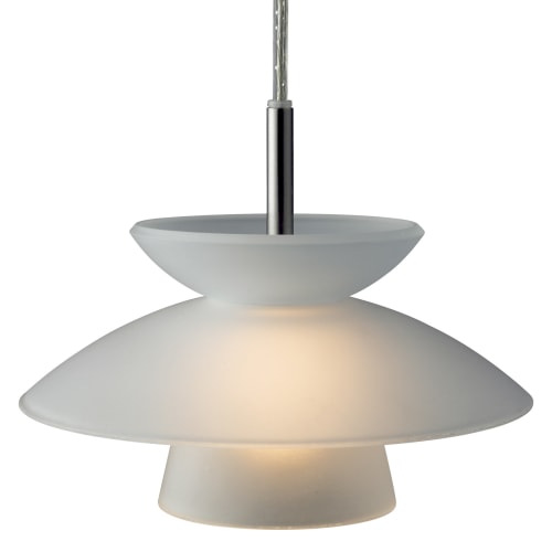 Halo Design pendel - Safir - Hvid/krom
