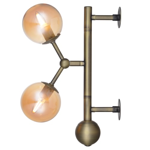 5: Halo Design væglampe - Atom - Amber