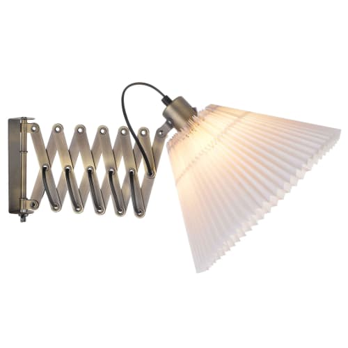 Halo Design væglampe - Medina X - Messing/hvid