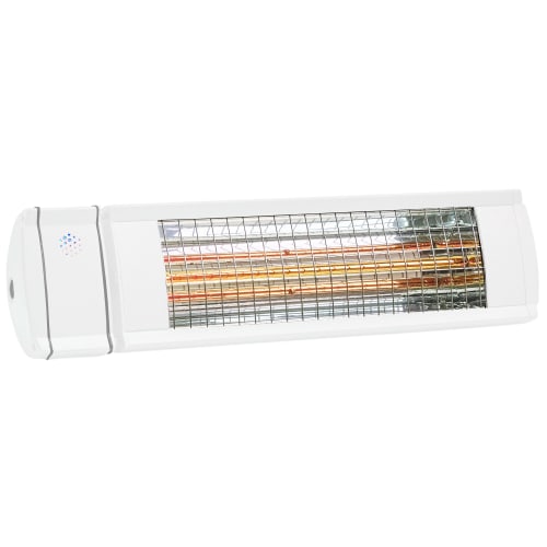 Heat1 terrassevarmer - Vægmodel 212-312 - Eco High Line - Hvid
