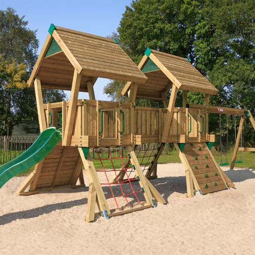 Hy-Land legeplads - Projekt Q4 med gyngemodul - Godkendt til off. brug