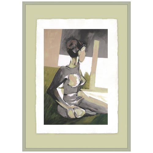 Billede af Incado indrammet plakat - Artist Papers - Woman Sitting