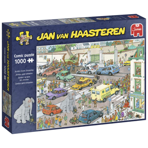 Jan van Haasteren puslespil - Elefant på indkøb