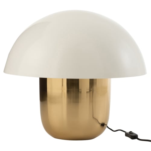 Jolipa bordlampe - Mushroom L - Messing/hvid