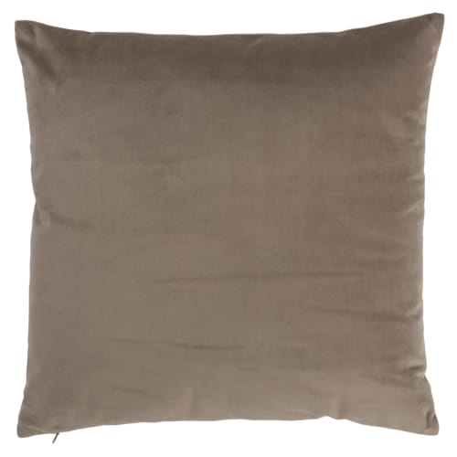 Jolipa pude - Square Velvet - Mørk beige