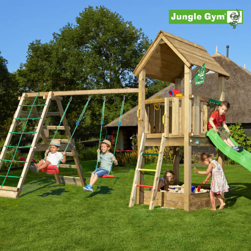 Jungle Gym Club legetårn med klatremodul