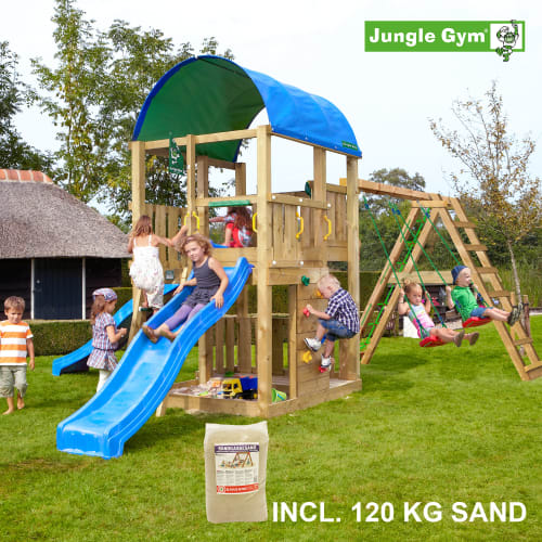 Jungle Gym Farm legetårn med klatremodul