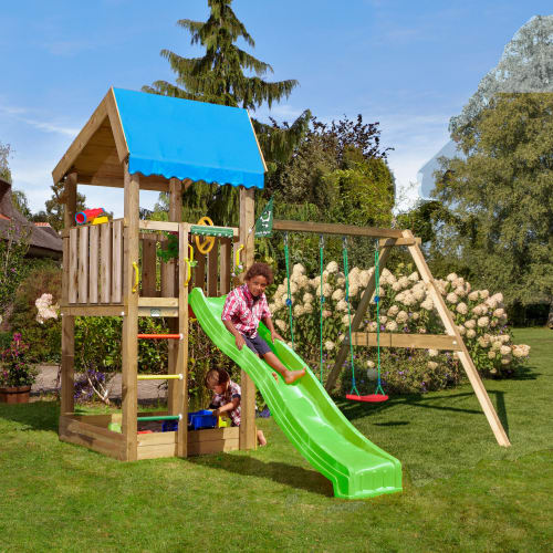 Billede af Jungle Gym Home legetårn med gyngemodul hos Coop.dk