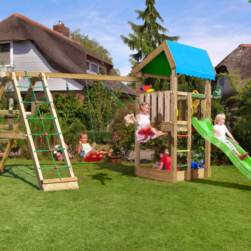 Billede af Jungle Gym Home legetårn med klatremodul hos Coop.dk