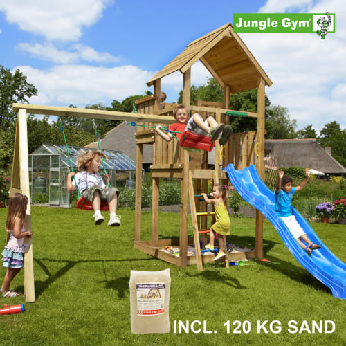 Jungle Gym Palace legetårn med gyngemodul