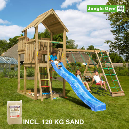 Jungle Gym Palace legetårn med klatremodul