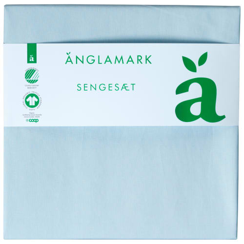 Juniorsengetøj - Änglamark - Lyseblå