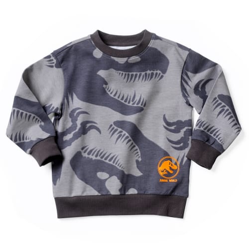 Jurassic World sweatshirt  Grå med dinosaurprint